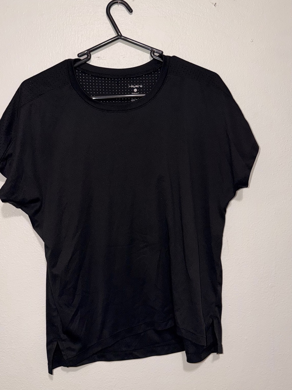 Layer 8 Black Short-Sleeve Performance Tee